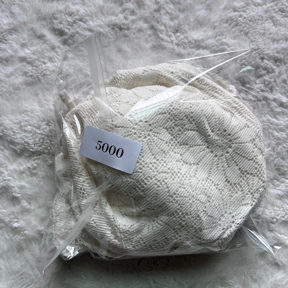 Aerie Women's Cream Floral Lace Longline Bralette Adjustable Straps Size XL NEW